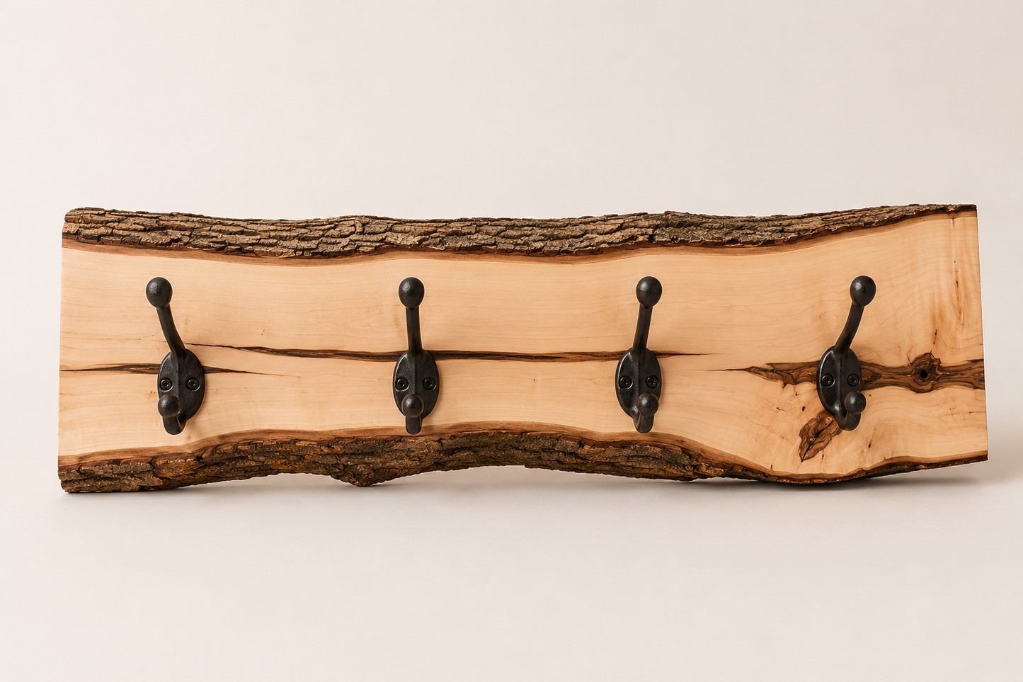 The Timberline | Live Edge Maple Coat Rack