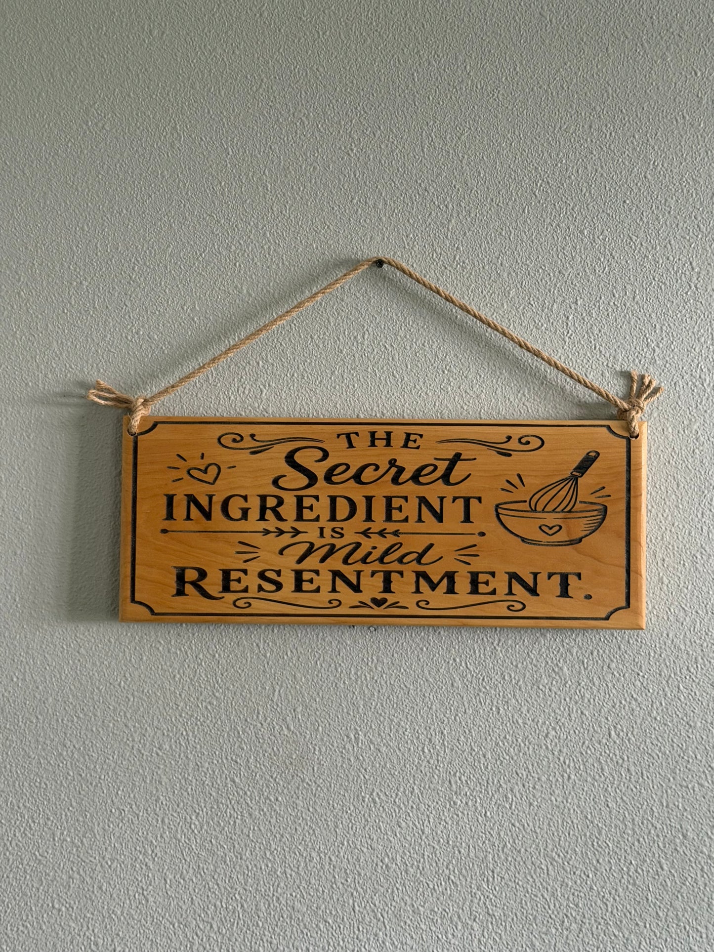 The Secret Ingredient | Handcrafted Wood Kitchen Sign